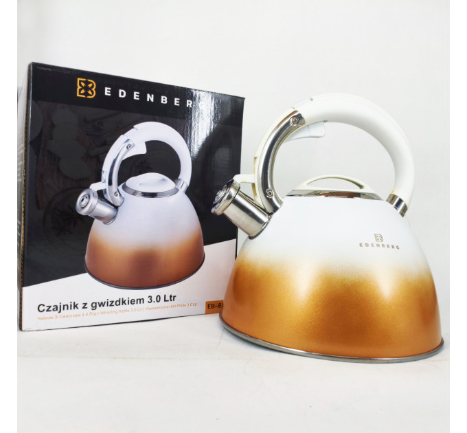 Чайник Edenberg EB-8865 зі свистком 3л White