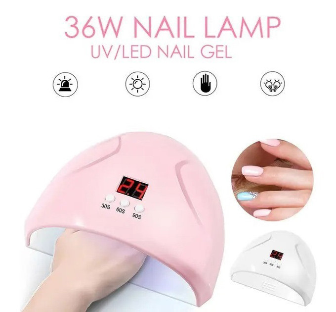 Сушарка для нігтів 36w FD 258 Beauty Nail, Лампа для сушіння гель-лаку будинку, Універсальна лампа для сушіння гель лаку