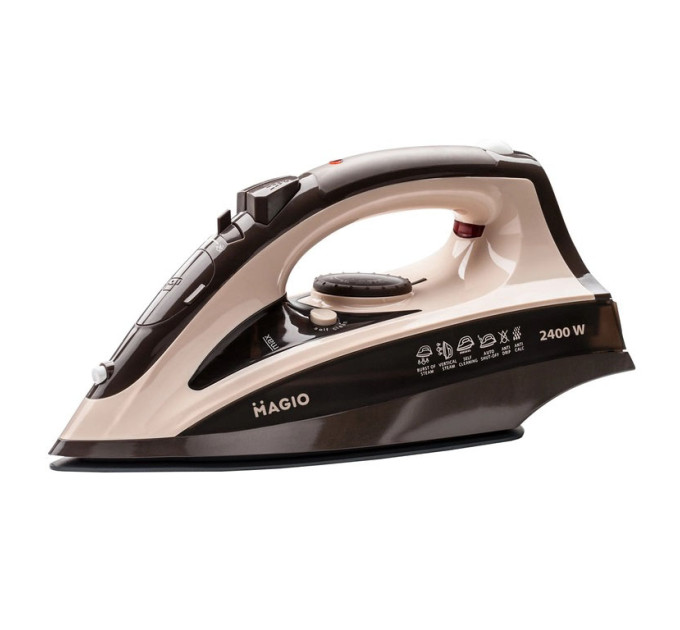Праска Magio MG-134 2400 Вт, парова праска-очисник, праска електрична парова. Колір: бежевий