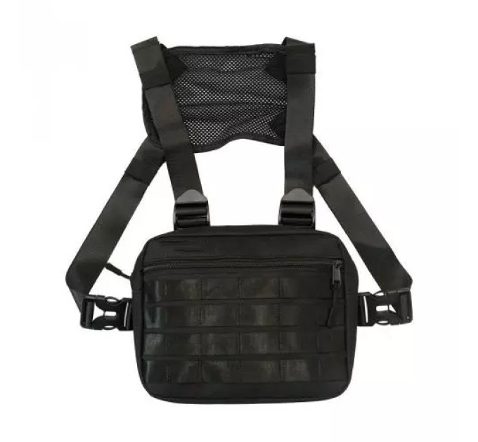 Тактическая нагрудная сумка с Cordura 1000D, мужская разгрузка черная