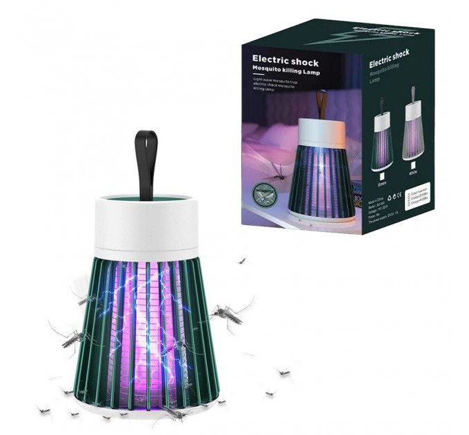 Уничтожитель насекомых для дома Electronic shock Mosquito killing lamp НА АККУМУЛЯТОРЕ для похода на природу