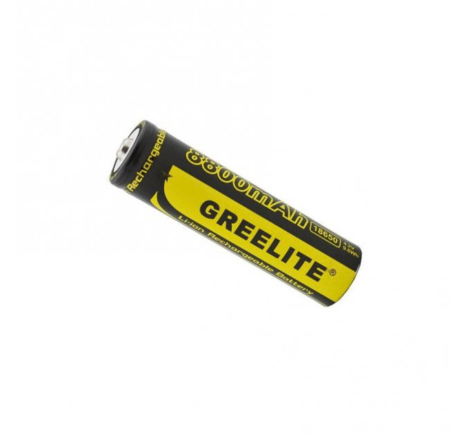 Аккумулятор (1шт) 18650 Greelite 4.2V 9.6Wh Li-ion батарейка для фонарика