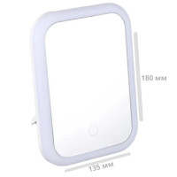 Сенсорне LED дзеркало для макіяжу з 3 рівнями підсвічування і USB зарядкою. Дзеркало для макіяжу