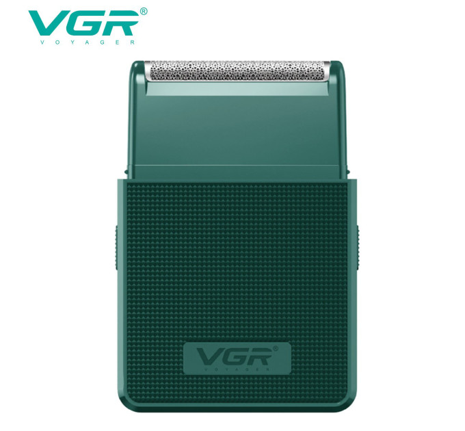 Электробритва VGR V-376 GREEN шейвер, Профессиональный шейвер-электробритва, Портативная бритва