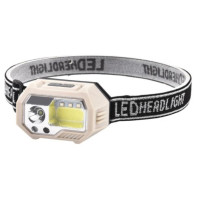 Фонарь налобный SH-S9-XPE+COB+3SMD(red), налобный фонарик с usb зарядкой, фонарь на голову для бега