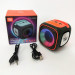 Портативна Bluetooth колонка TG359 7W з підсвічуванням RGB, акумуляторна колонка для музики. Колір: зелений