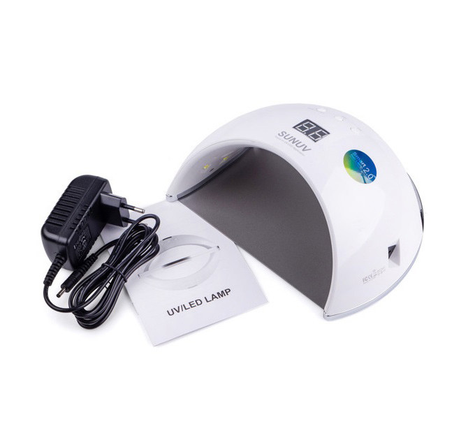 Ультрафіолетова лампа для Манікюру UV LAMP Sun 6, Світлодіодна сушарка для гель лаку. Колір: білий