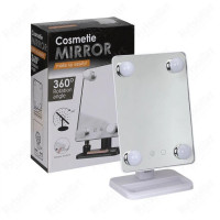 Настольное зеркало для макіяжа Cosmetie mirror 360 Rotation Angel с подсветкой White