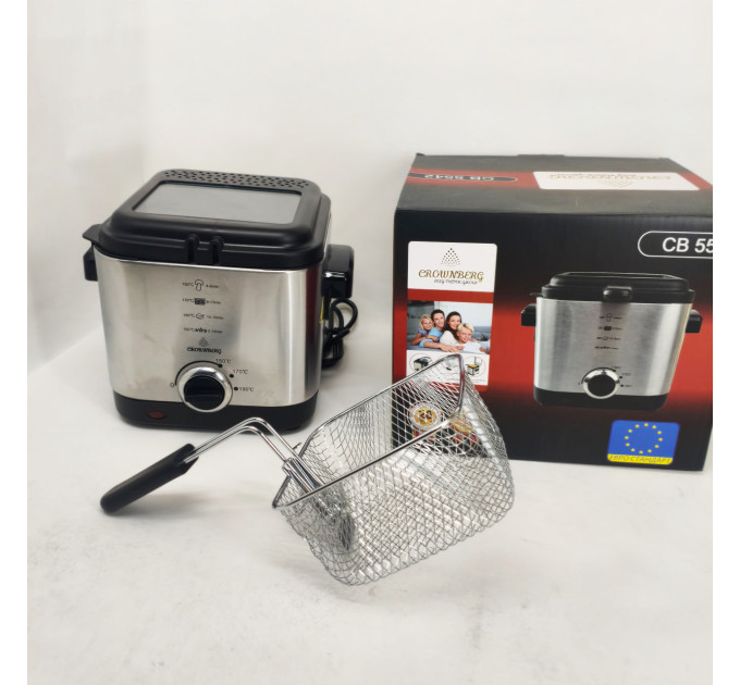 Фритюрниця для дому на 1.5л Crownberg CB-5542 1200Вт