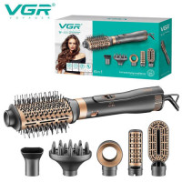 Фен стайлер для укладання та завивки волосся VGR V-491 6в1 Professional 1000Вт Фен з насадками Фен стайлер для укладання та завивки волосся VGR V-491 6в1 Professional 1000Вт Фен з насадками