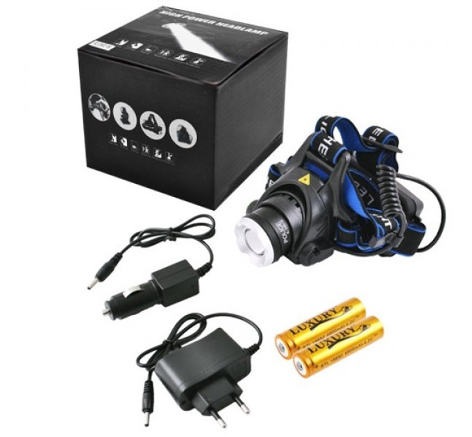 Ліхтар налобний Police BL-6699 (204C), Налобний ліхтарик bailong, Налобний ліхтарик з usb зарядкою
