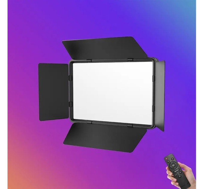 Професійне відеосвітло LED LIGHT RL-900 35W з пультом 3000k-6500k, Прямокутне студійне світло