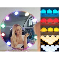 Підсвічування для дзеркала Vanity Mirror Lights з пультом 10 LED ламп RGB зміна яскравості та кольору USB