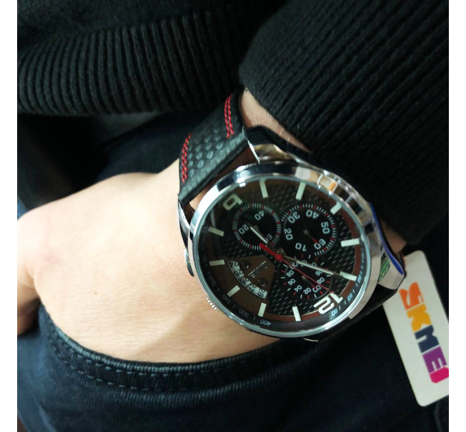 Часы наручные мужские SKMEI 9106RD, оригинальные мужские часы, модные мужские часы круглые