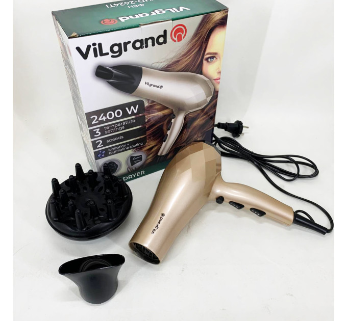 Фен VILGRAND VHD 2424TI. Цвет: бежевый