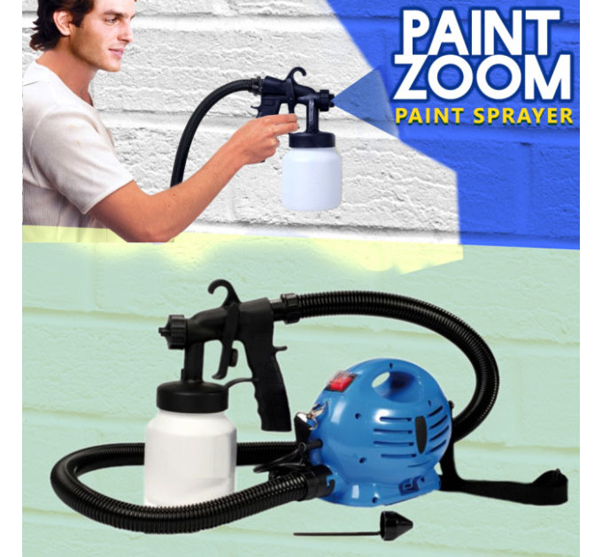 Фарборозпилювач пульверизатор PAINT ZOOM професійний розпилювач фарби Апарат для фарбування стін