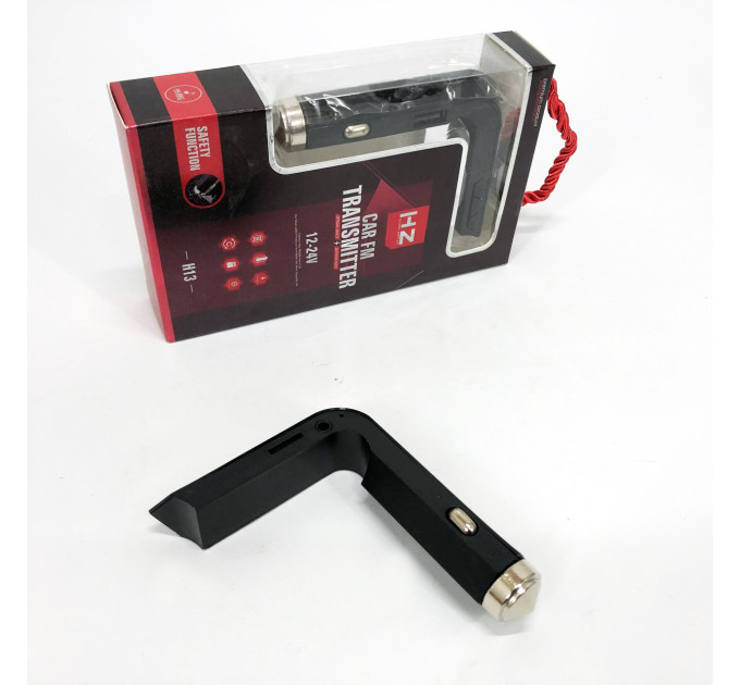 Автомобільний MP3 Трансмітер FM-модулятор HZ H13 LCD AUX/USB, Bluetooth фм передавач для автомагнітоли