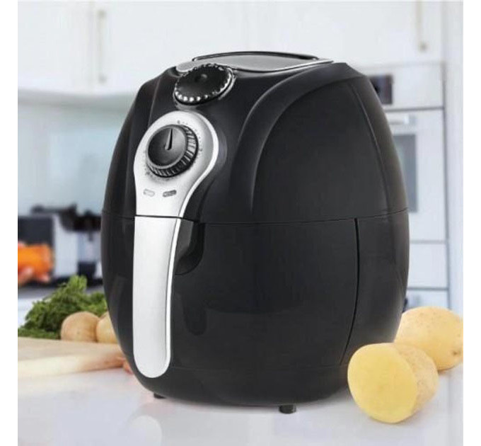 Аэрофритюрница Мультипечь Аэрогриль Domotec MS-3220 1300Вт 4.5л Безмасляная с Таймером Black
