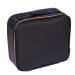 Портативна косметичка органайзер дорожній бьюті кейс з дзеркалом та світлодіодним LED-підсвічуванням Black