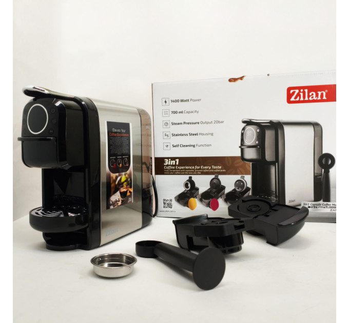 Кофемашина капсульная Zilan ZLN2846 20 Bar 700мл 1400Вт сенсорная