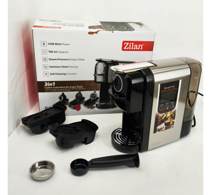 Кофемашина капсульная Zilan ZLN2846 20 Bar 700мл 1400Вт сенсорная