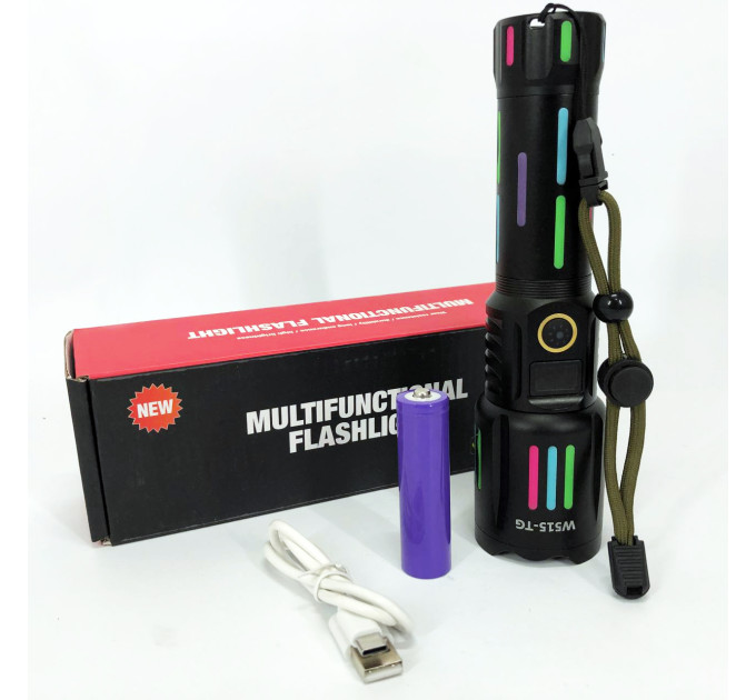 Фонарь NIGHT VISION FLUORESCENCE W515-PM10-TG, Сверхмощный фонарик, Подствольный фонарик