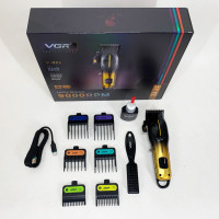 Аккумуляторная машинка для стрижки VGR V-026 GOLD. Цвет: золотой