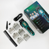 Акумуляторна машинка для стрижки VGR V-600. Колір: зелений