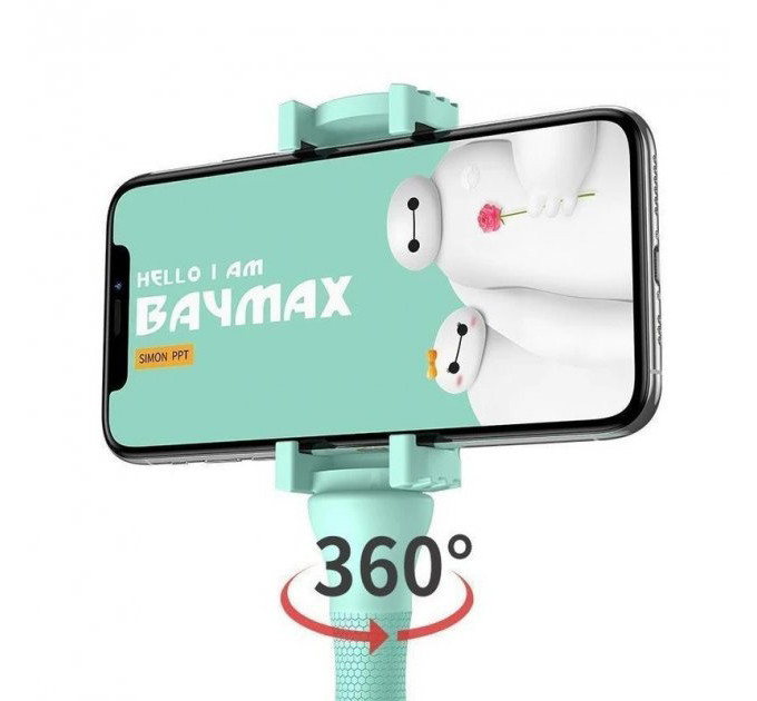 Гибкий держатель для телефона с присосками универсальный Cute Worm Lazy Holder. Цвет: голубой