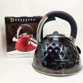 Чайник из нержавеющей стали Edenberg EB-8833 со свистком с индукционным дном 3л Black