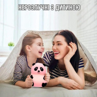 Детский силиконовый ночник светильник Панда 7 цветов, Силиконовый ночник игрушка для детей