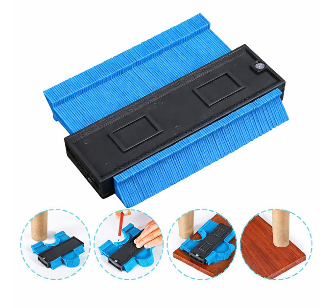 Шаблон для вимірювання контурів Wolfcraft Blue