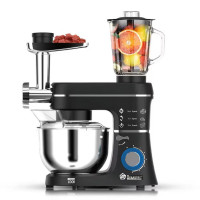 Кухонний комбайн Domotec MS-6676B 5в1 10л 1400Вт міксер/м'ясорубка, стаціонарний планетарний тістоміс