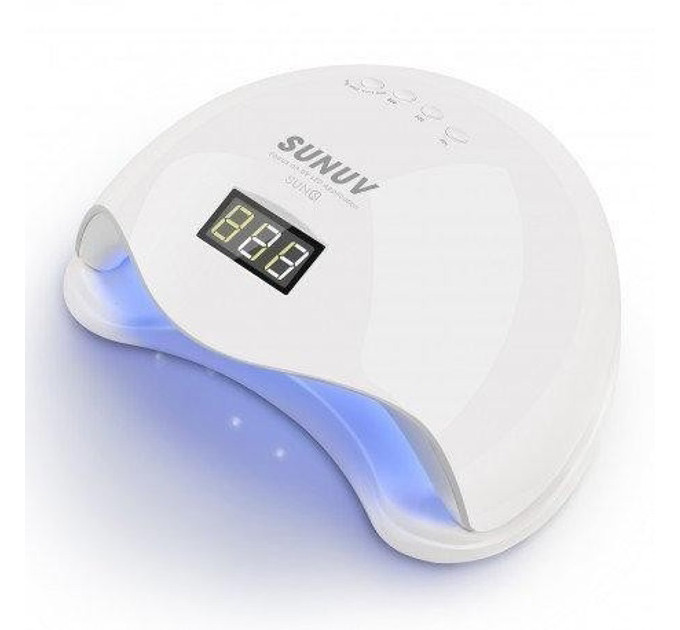 Лампа для манікюру Sun 5 nail lamp FD93-1 led для сушіння гель лаку з таймером для домашнього використання