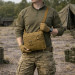 Тактична сумка через плече з панеллю для патчів Cordura койот