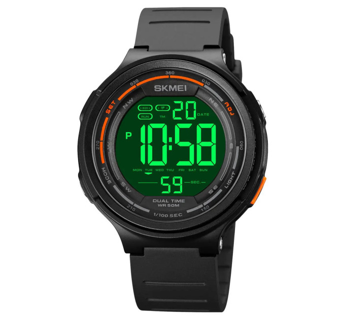 Годинники наручні чоловічі SKMEI 1841BK BLACK, для військовослужбовців, тактичні протиударні. Колір: чорний