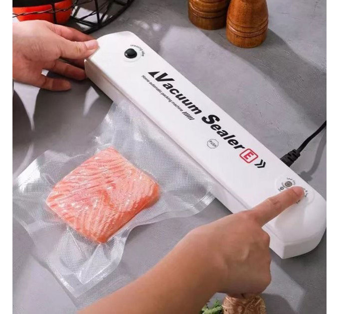 Вакуумний пакувальник VACUUM SEALER LP-11 (S+) нова модель дві кнопки. Колір: білий
