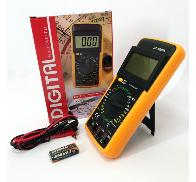 Мультиметр цифровой тестер Digital Multimeter DT9205A со звуком, для автомобиля, хороший мультиметр