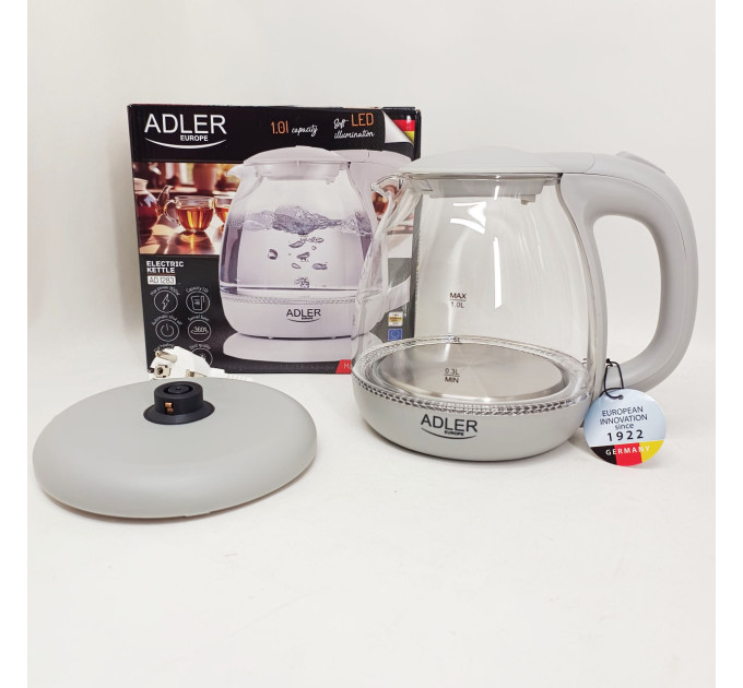 Електрочайник ADLER AD 1283g 1100Вт 1л