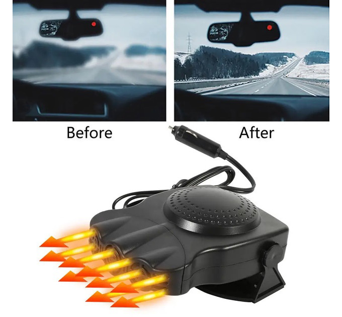 Тепловентилятор автомобільний Car Fan CF-612, дуйка для авто, Універсальний обігрівач