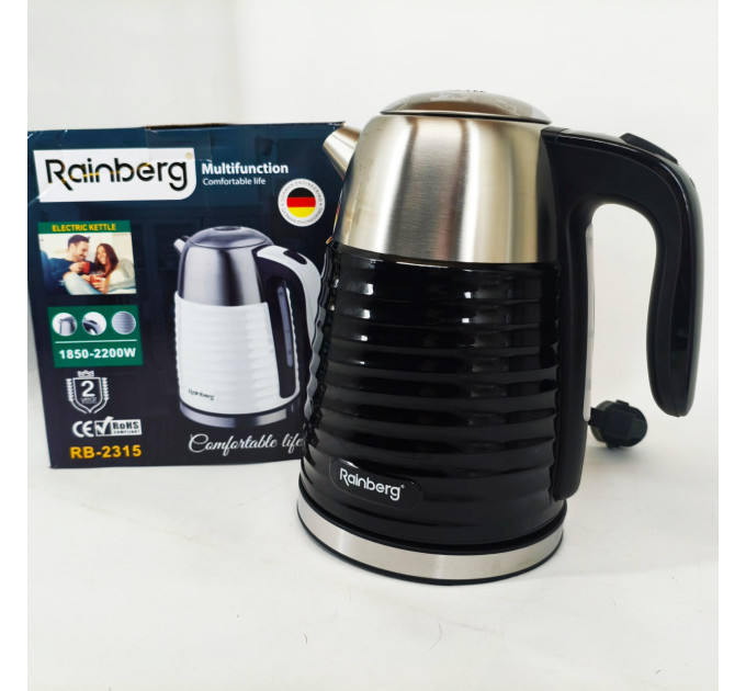 Чайник электрический Rainberg RB-2315 1.8л 2200Вт Black