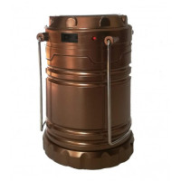 Туристический фонарь-лампа на солнечной батарее с павером CAMPING MH-5800T (6+1 LED) Brown