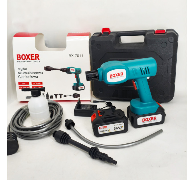 Аккумуляторная автомойка Boxer BX-7011 высокого давления 2 АКБ 36в