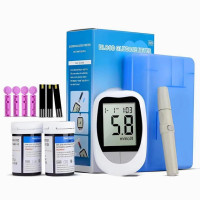 Аппарат для измерения сахара 50 тестов от батарейки Glucose Meter BY-100 для контроля уровня глюкозы в крови
