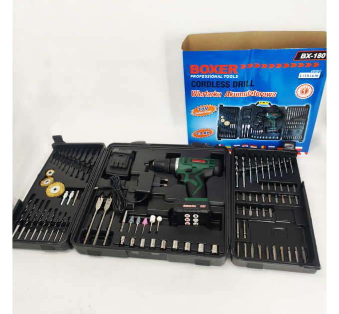 Портативний акумуляторний шуруповерт Boxer BX-180 1350 об/хв