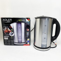 Чайник електричний з нержавіючої сталі Adler AD 1216 1.7L 2200Вт