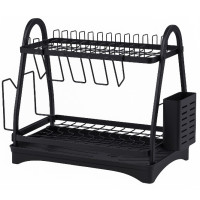 Сушарка для посуду Edenberg EB-17982 настільна 2 яруси 50х30х38 Black