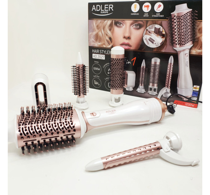 Стайлер для волосся Adler AD 2027 1200Вт щітка для завивки 5в1