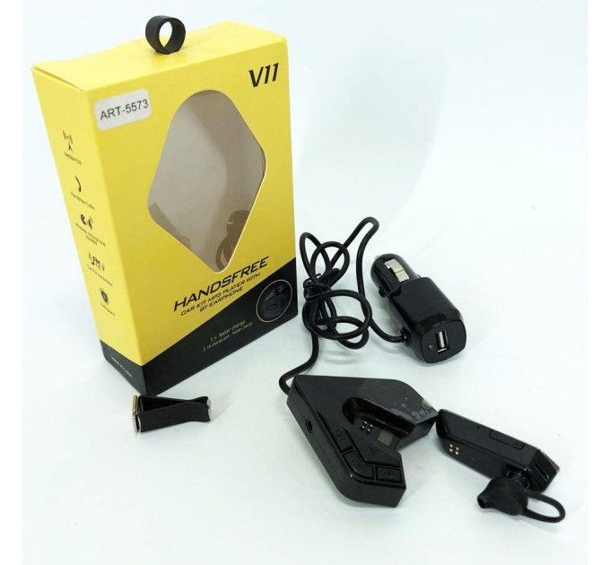 Трансмітер FM V11 BT з Bluetooth гарнітурою модулятор, блютуз фм передавач для автомагнітоли