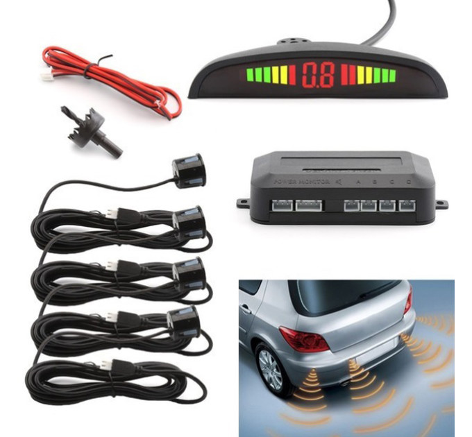 Паркувальна система на 4 датчики паркування парктронік Assistant Parking Sensor